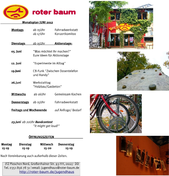 Monatsprogramm Juni
