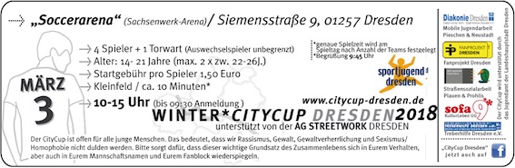 Der Winter City Cup 2018 naht!